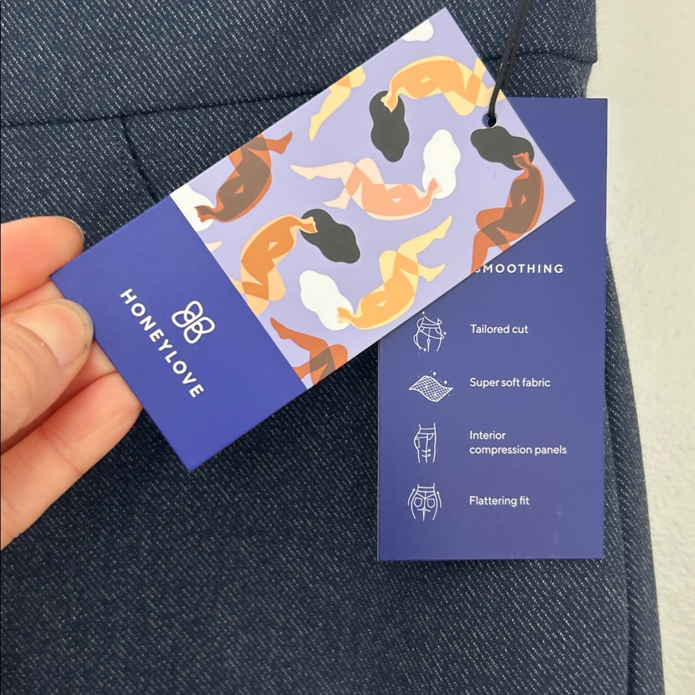 Honeylove EverReady Shaping Pants in Stormy Blue size Large NWT - Picture 3 of 11